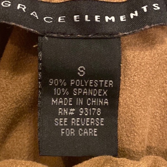 Grace Elements Faux Suede Skirt Size Small - Picture 3 of 4